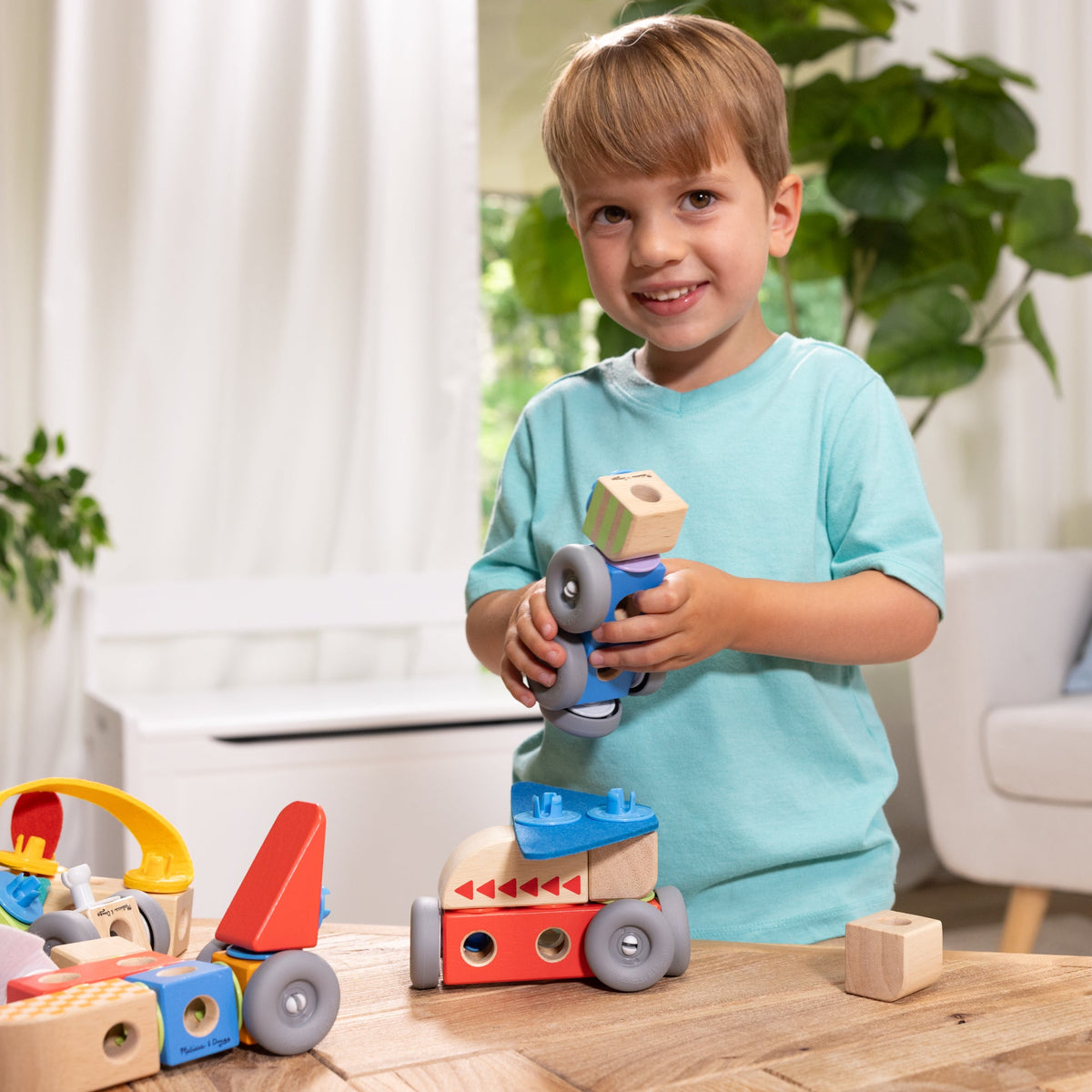 Educational Blockables Vehicles Play Set
