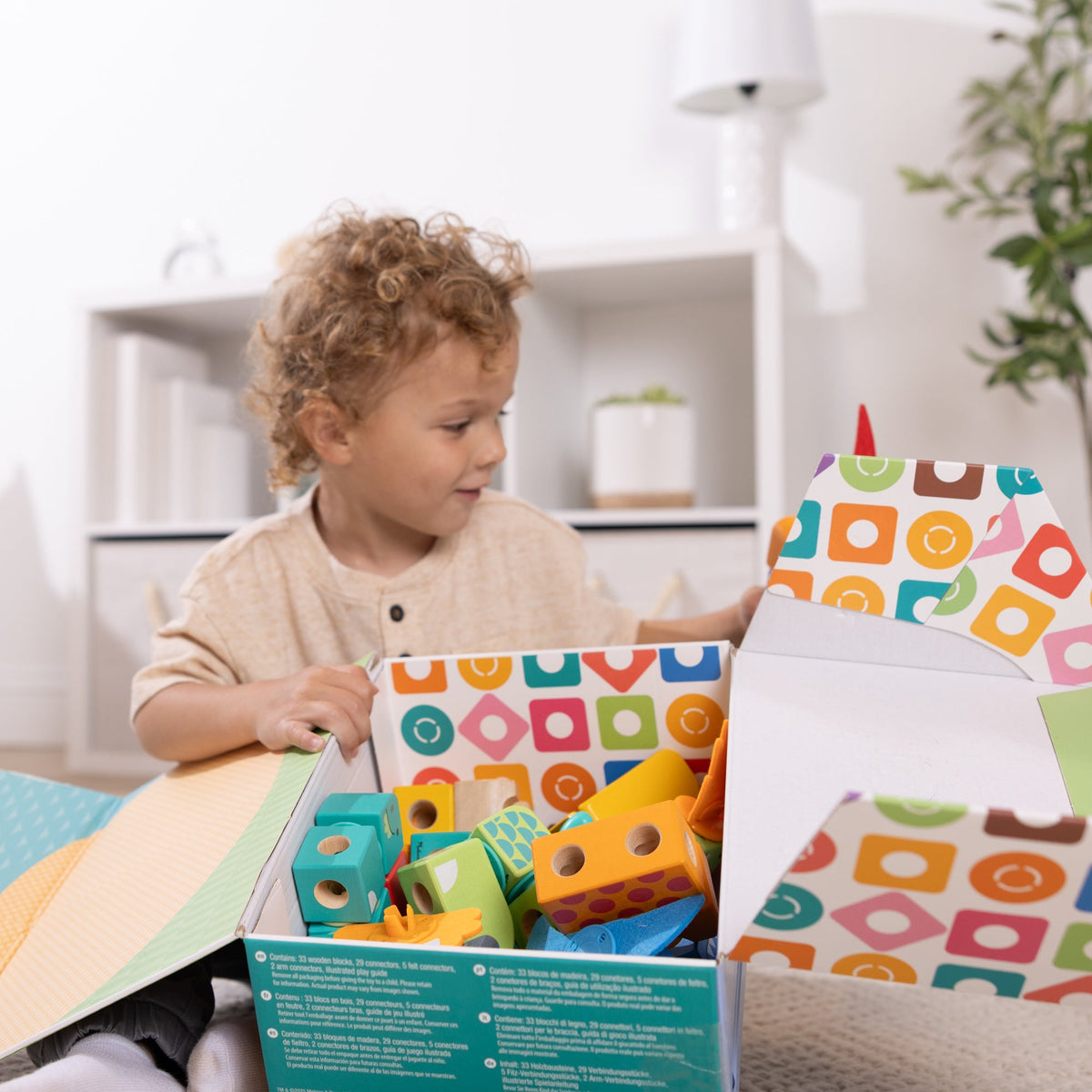 Educational Blockables Dinosaur Play Set