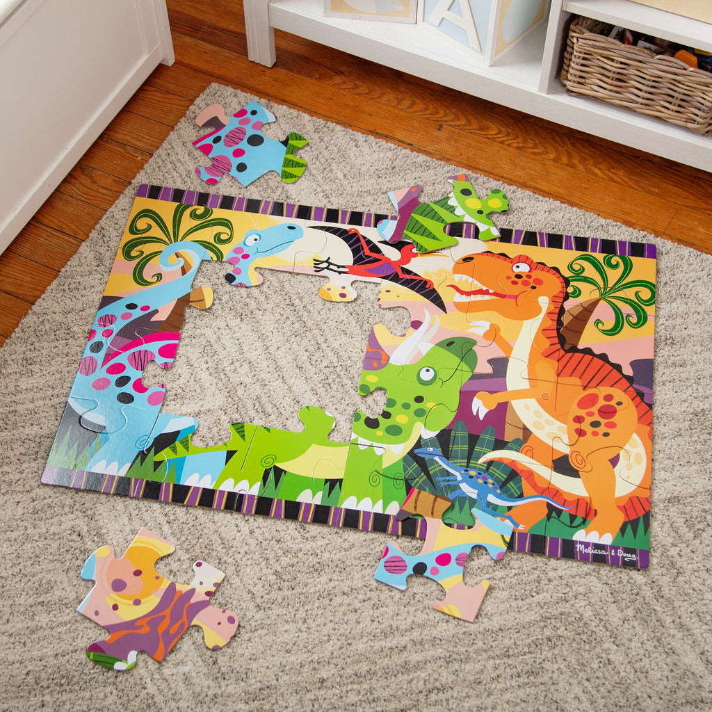 Educational Dinosaur Dawn Floor Puzzle - 24 Pieces