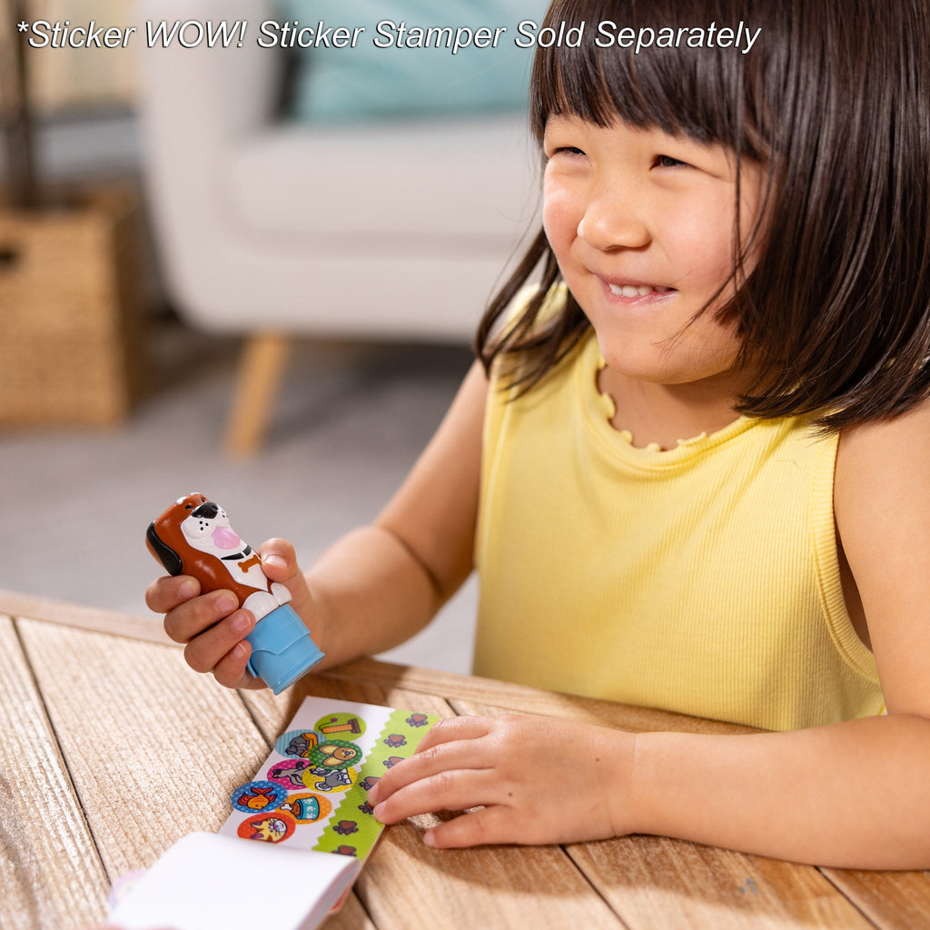 Educational Sticker WOW Mini Activity Pad & Refill Stickers - Pets 200 Stickers Stamper Not Included