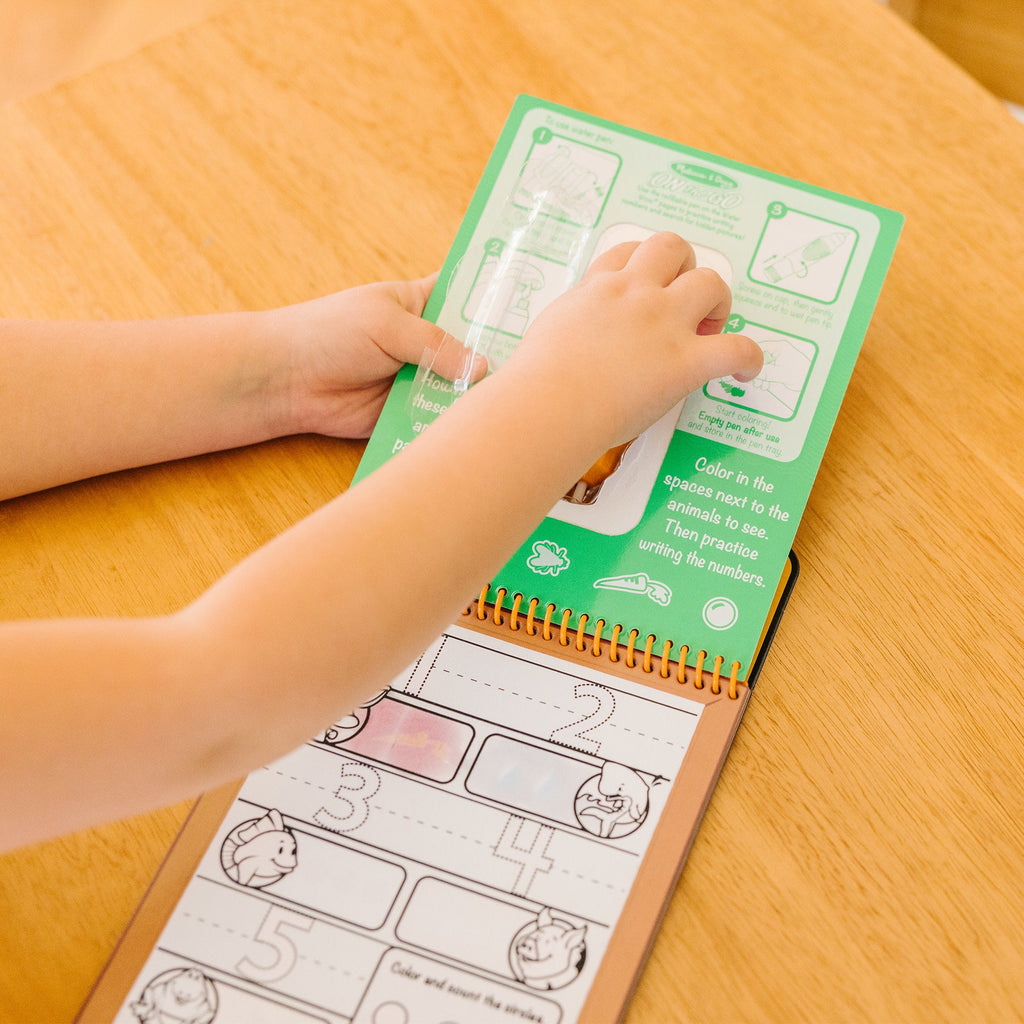 Educational Water Wow Water-Reveal Activity Pad - Numbers