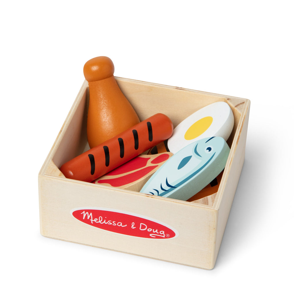 Educational Wooden Food Groups Play Set Protein