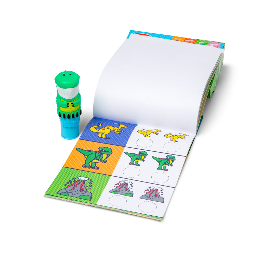 Educational Sticker WOW Dinosaur Bundle Activity Pad & Sticker Stamper Mini Activity Pad and 200 Refill Stickers