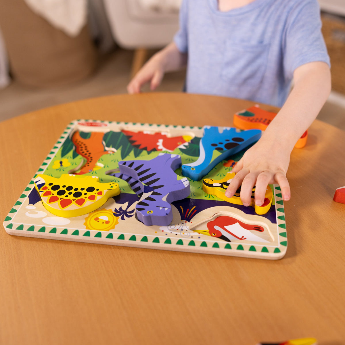 Educational Dinosaurs Chunky Puzzle - 7 Pieces