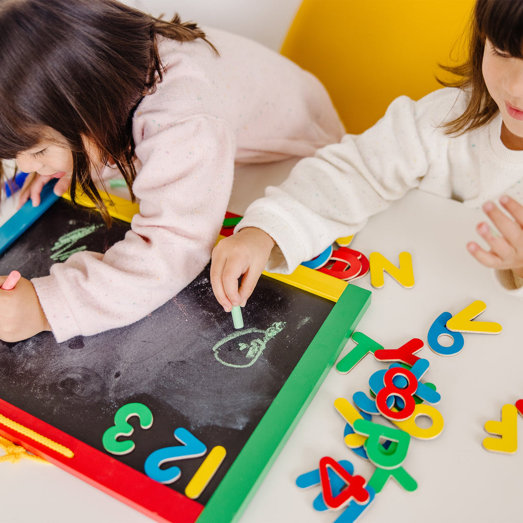 Educational Magnetic Chalkboard & Dry-Erase Board Uppercase