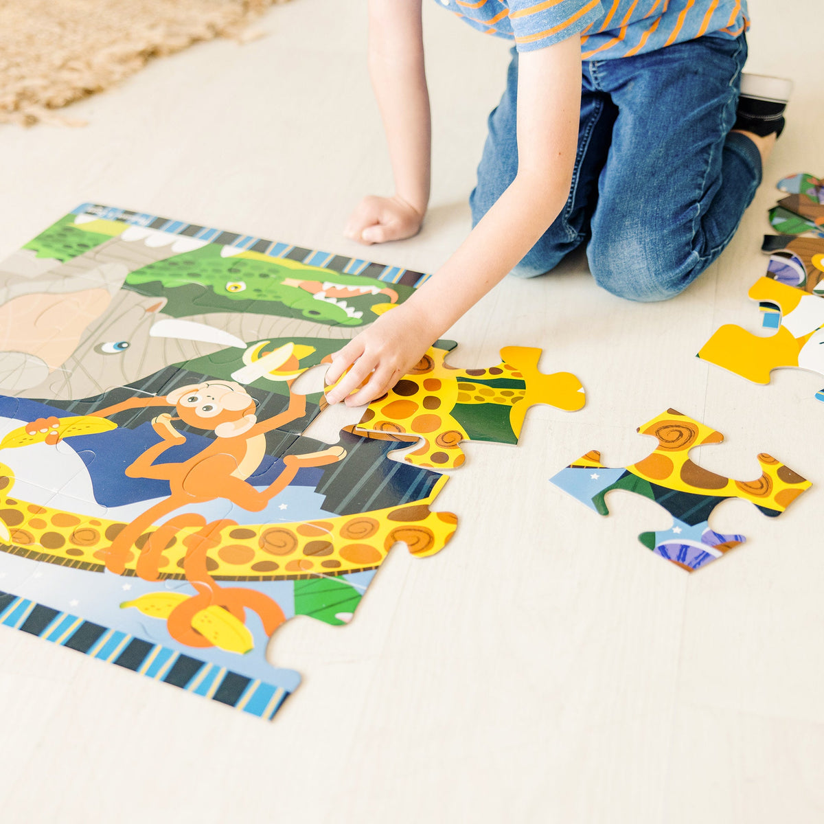 Educational Safari Social Floor Puzzle - 24 Pieces