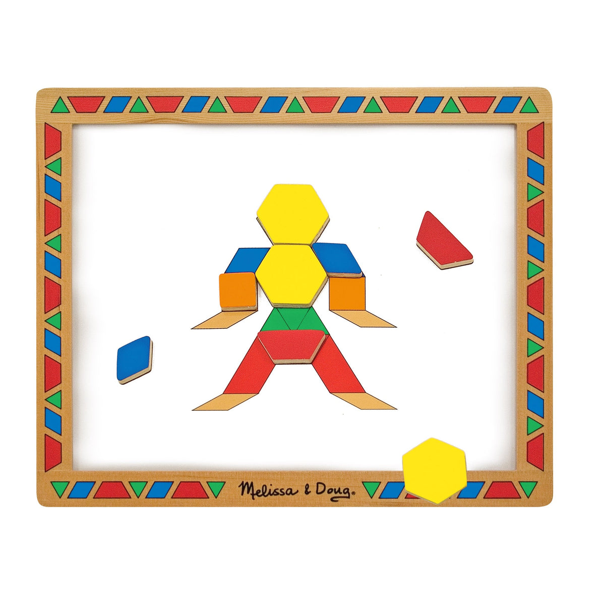 Educational Wooden Magnetic Pattern Block Kit