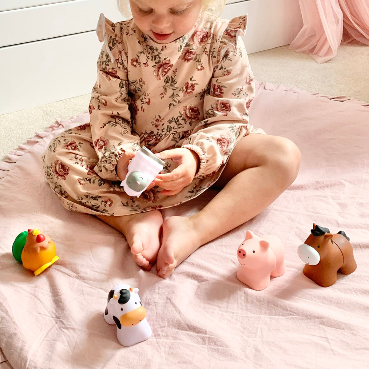 Educational Pop Blocks Farm Animals