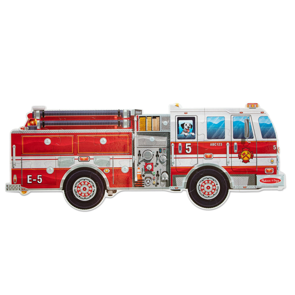 Educational Giant Fire Truck Floor Puzzle - 24 Pieces