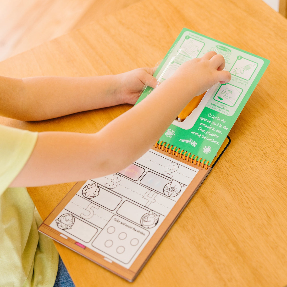 Educational Water Wow Water-Reveal Activity Pad - Numbers