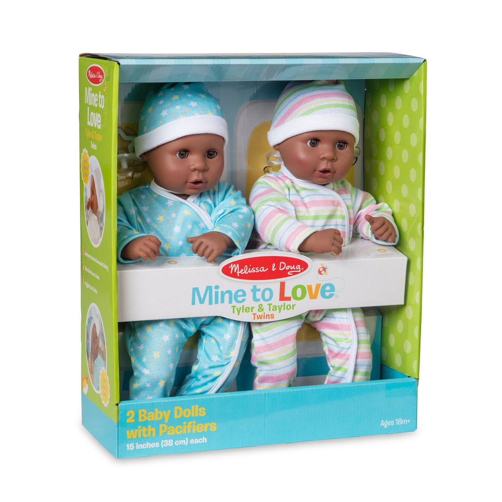 Educational Mine to Love Twins Tyler & Taylor Dolls