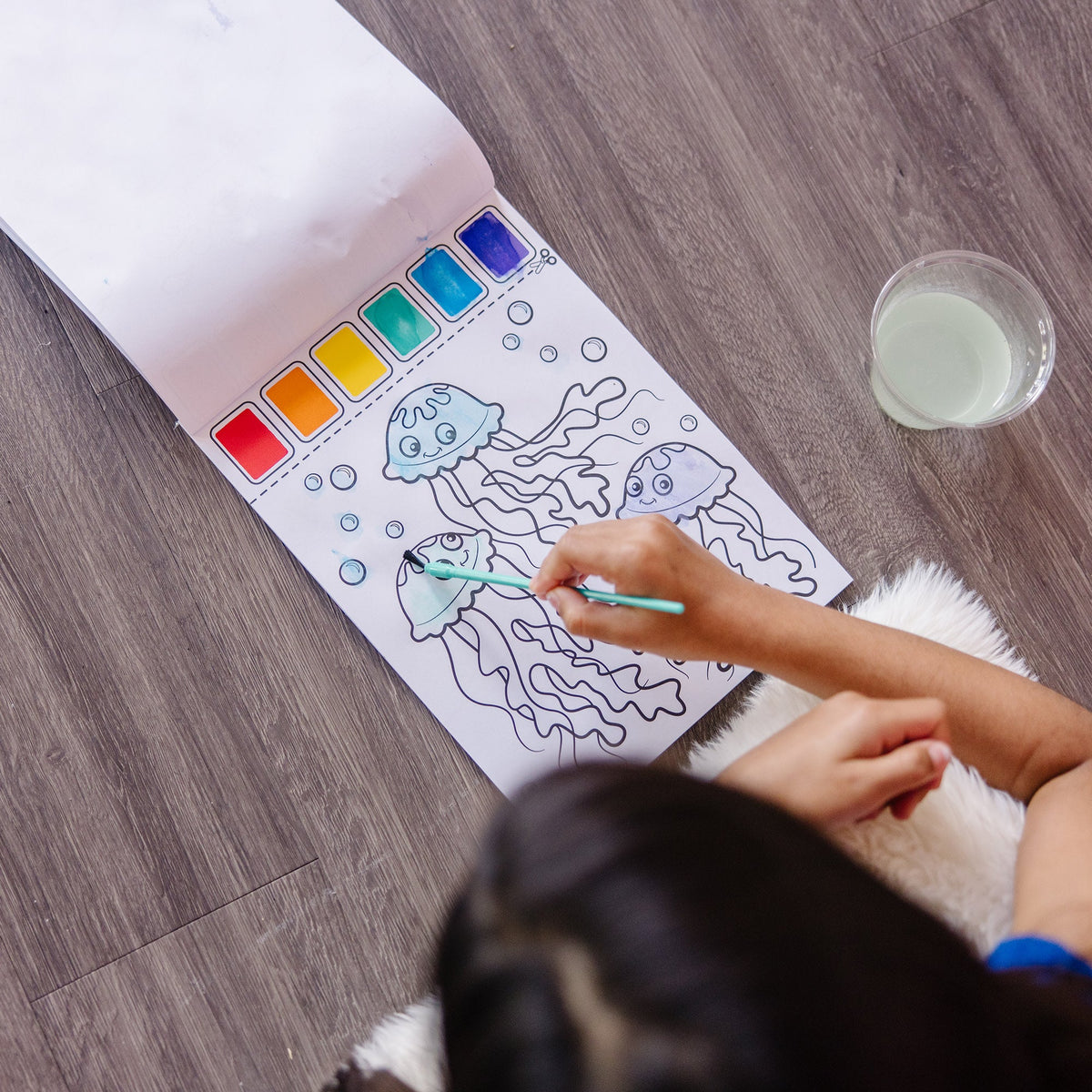 Educational Paint With Water Activity Book - Ocean