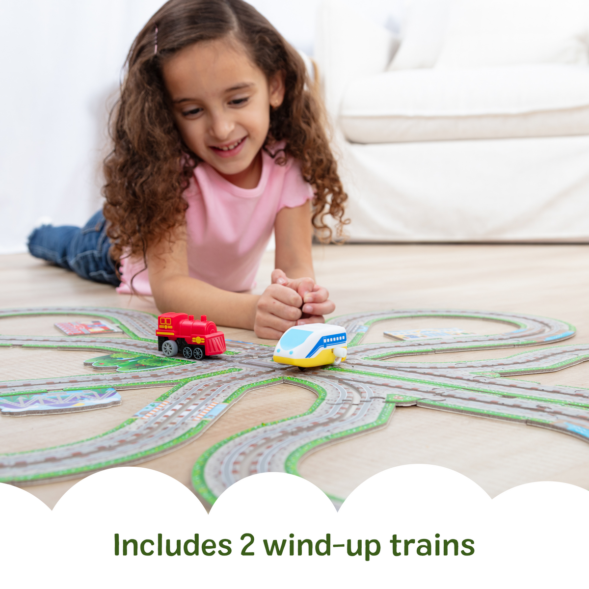 Educational Design Your Own Railroad Floor Puzzle
