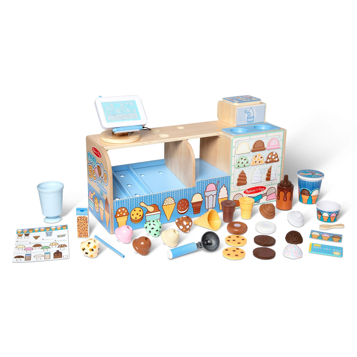 Educational Wooden Cool Scoops Ice Creamery