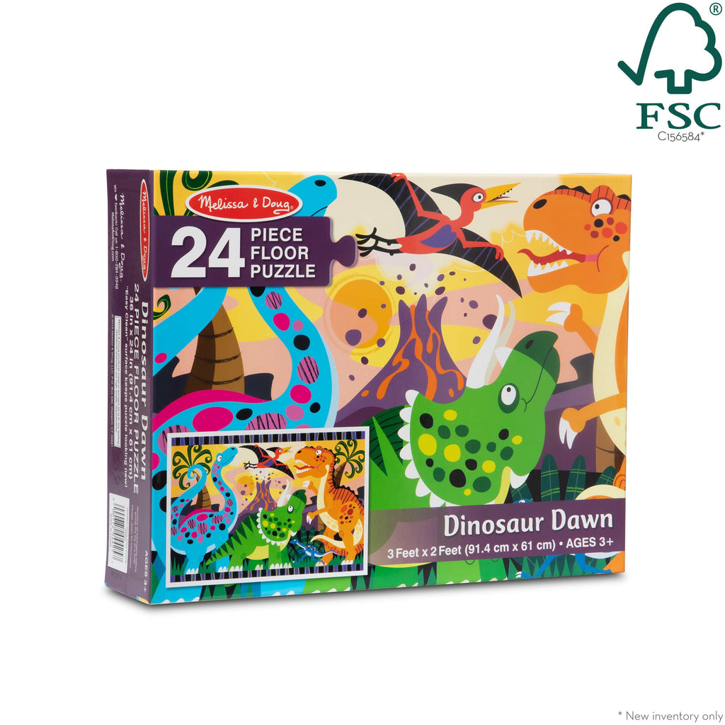 Educational Dinosaur Dawn Floor Puzzle - 24 Pieces