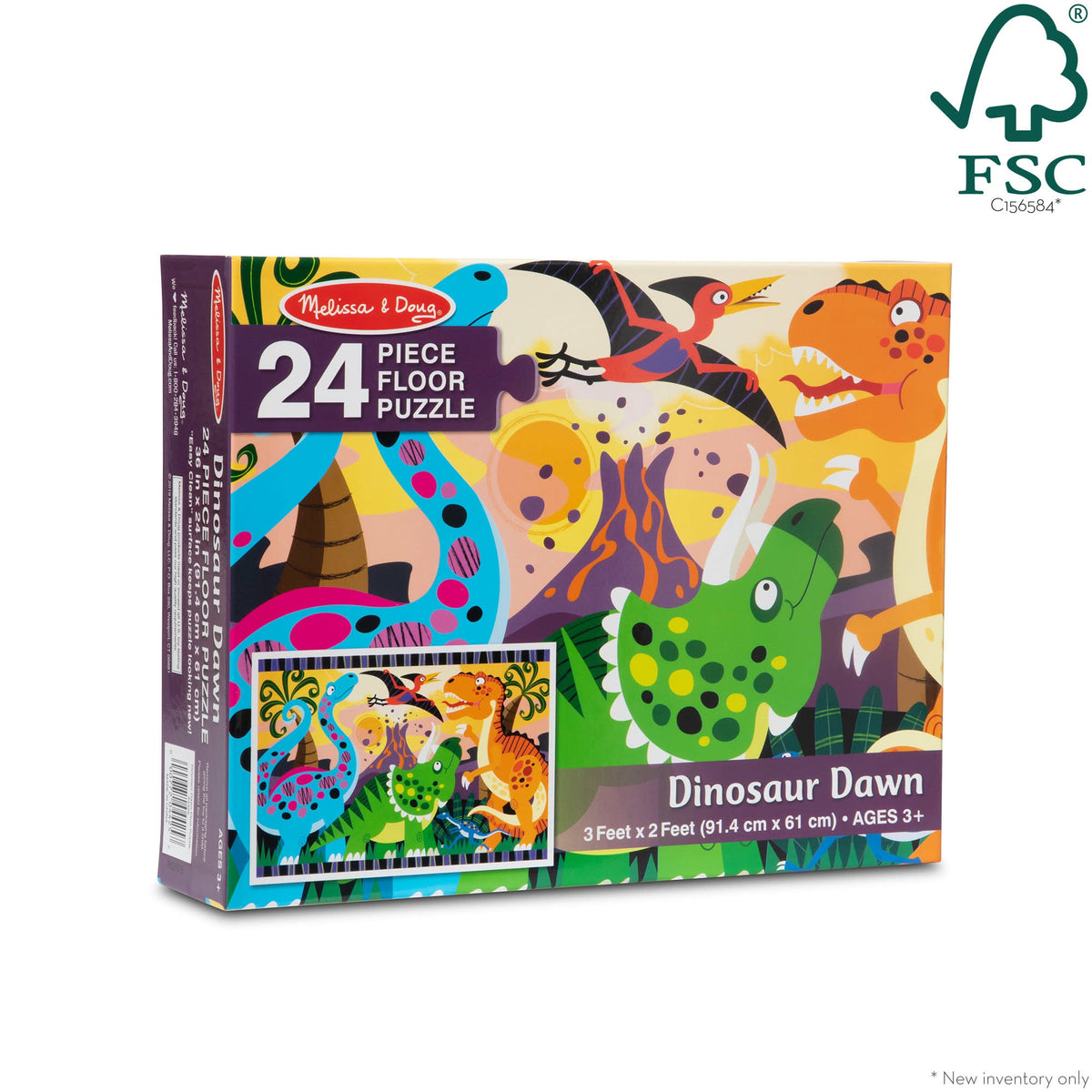 Educational Dinosaur Dawn Floor Puzzle - 24 Pieces