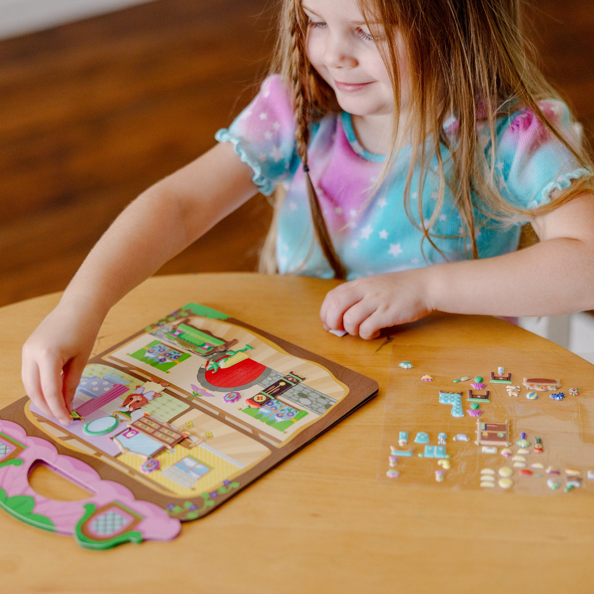Educational Puffy Sticker Play Set 3-Pack On the Farm Safari Chipmunk House