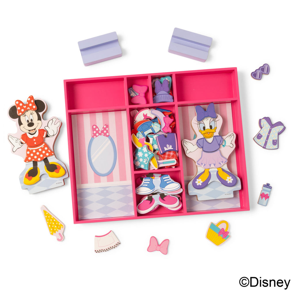 Educational Disney Minnie & Daisy Deluxe Wooden Magnetic Dress-Up