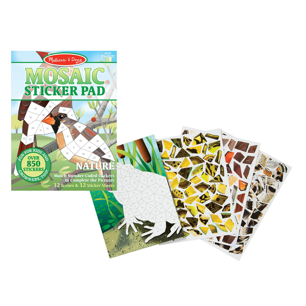 Educational Mosaic Sticker Pad - Nature