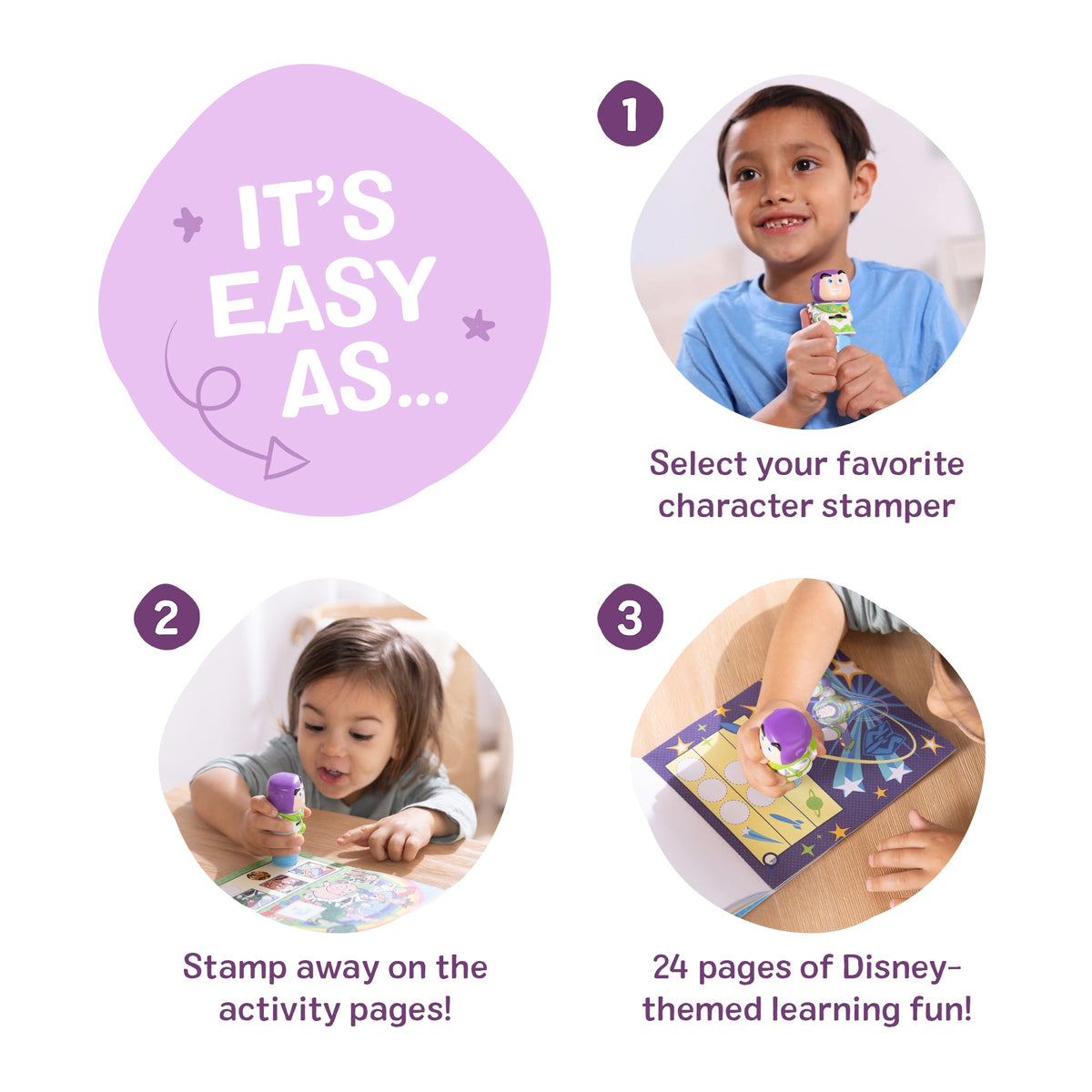 Educational Sticker WOW Disney Toy Story Buzz Lightyear Bundle Activity Pad & Sticker Stamper Mini Activity Pad and 200 Refill Stickers