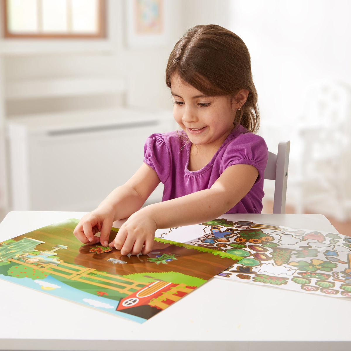 Educational Reusable Sticker Pad - Farm