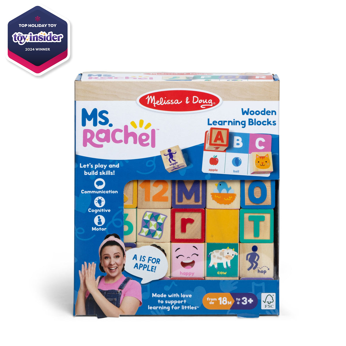Educational Ms. Rachel Wooden Learning Blocks