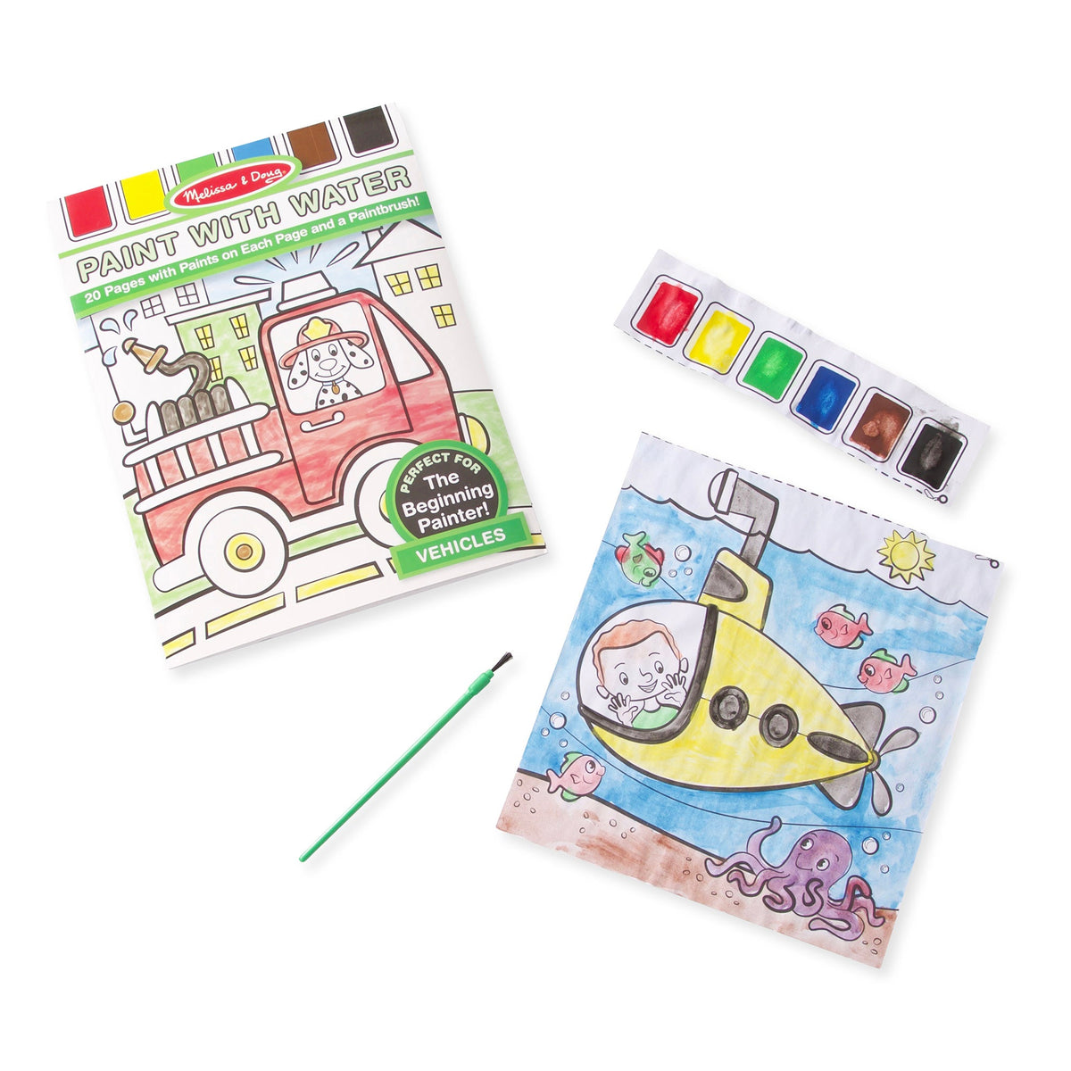 Educational Paint With Water - Vehicles