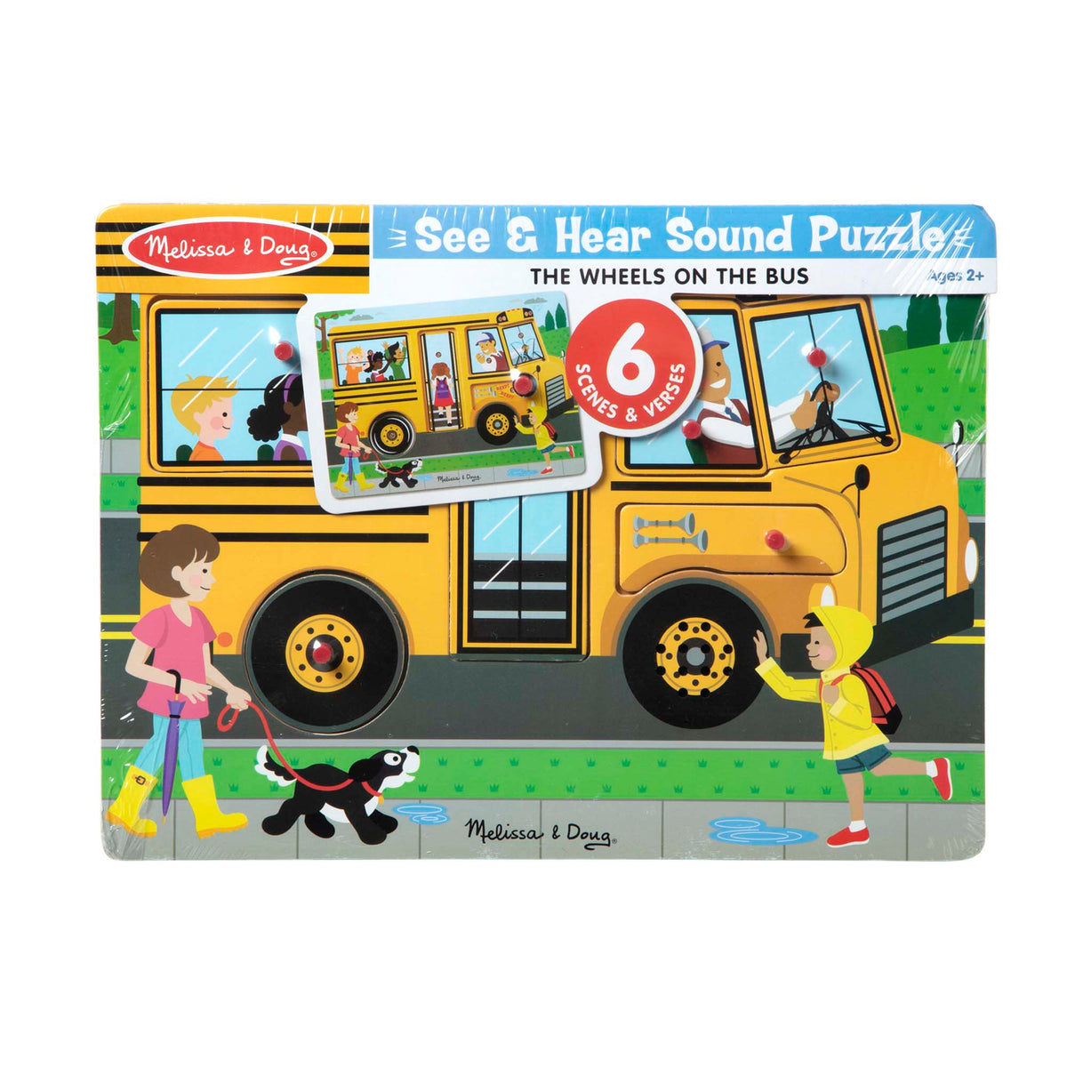 Educational The Wheels on the Bus Song Puzzle - 6 Pieces