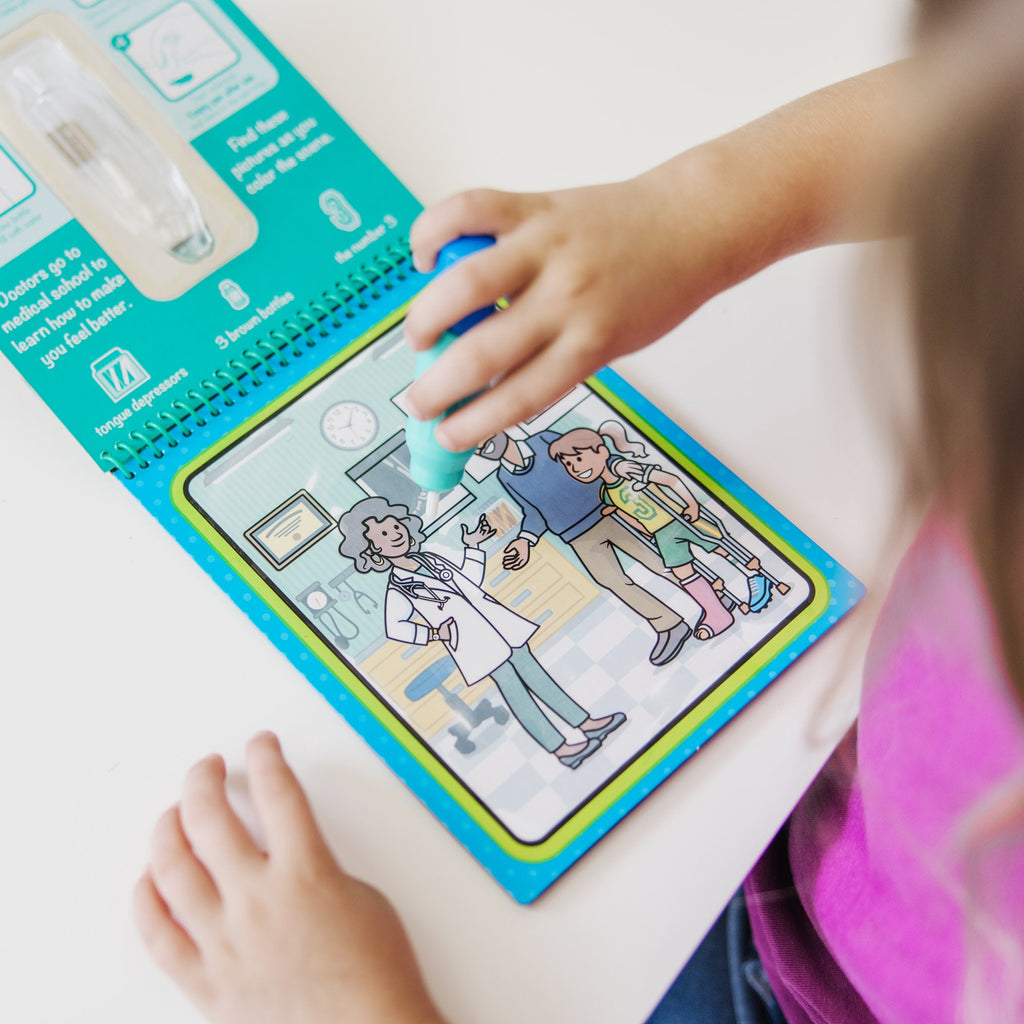 Educational Water Wow Occupations - Water Reveal Pad On the Go Travel Activity