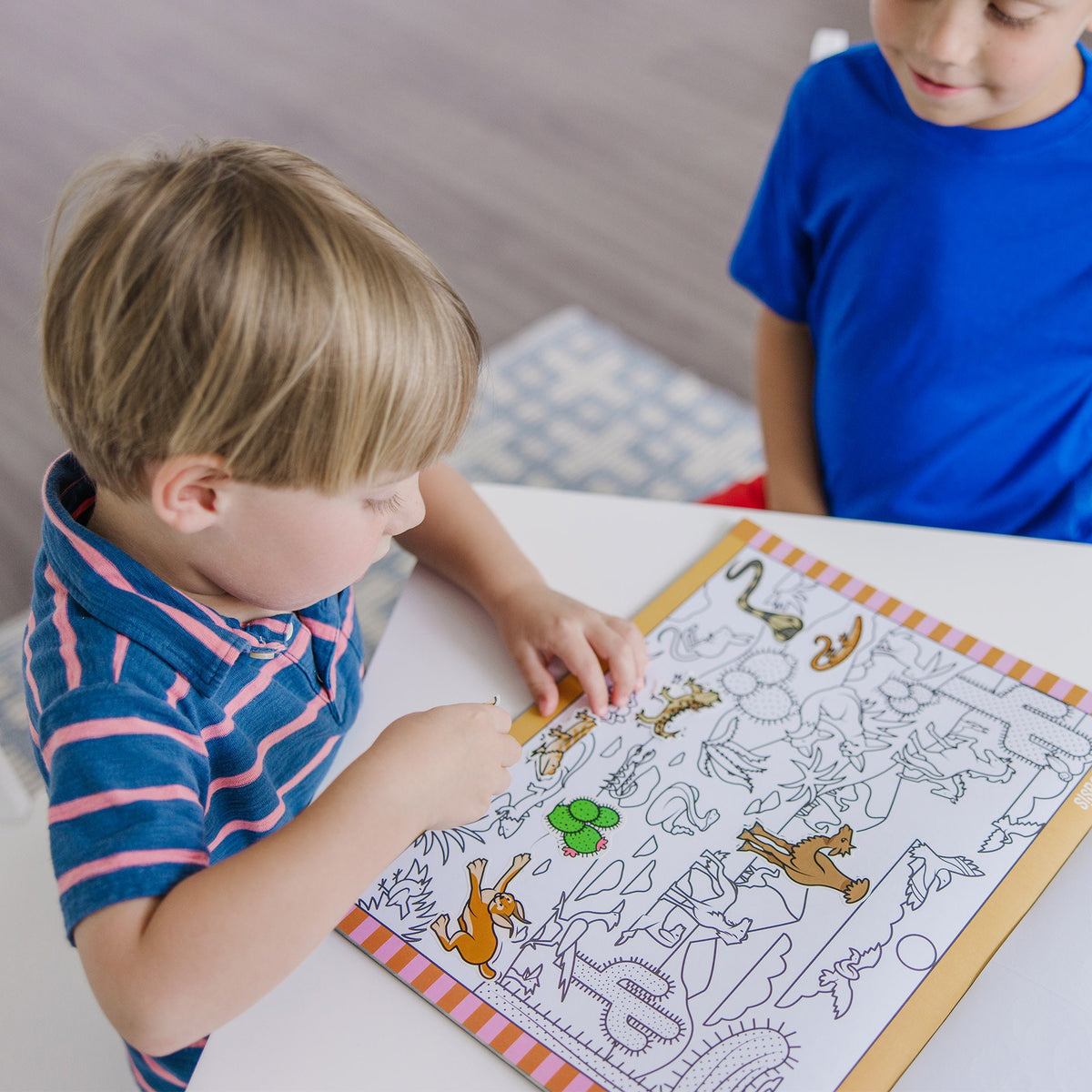 Educational Seek & Find Sticker Pad Animals