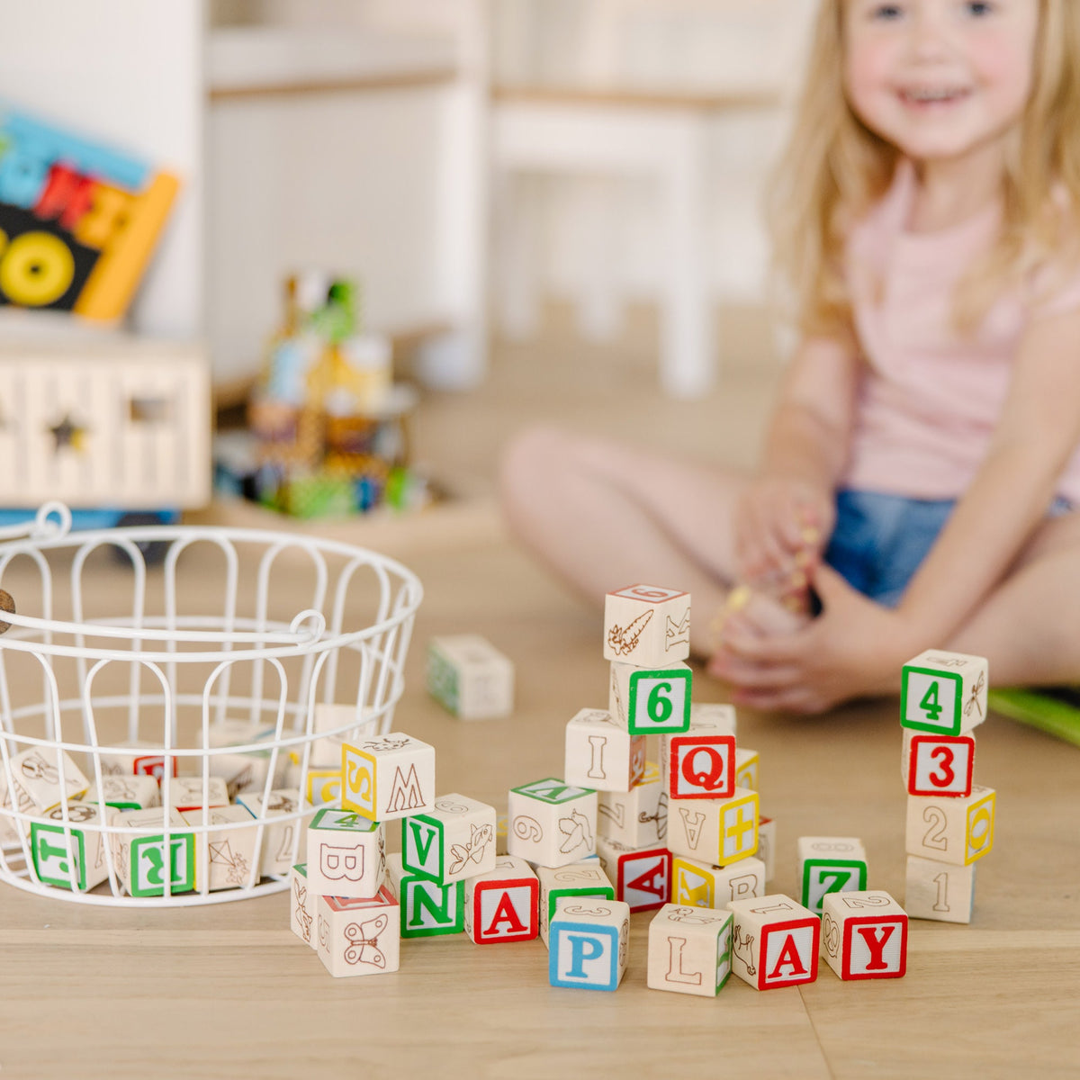 Educational Wooden ABC123 Blocks