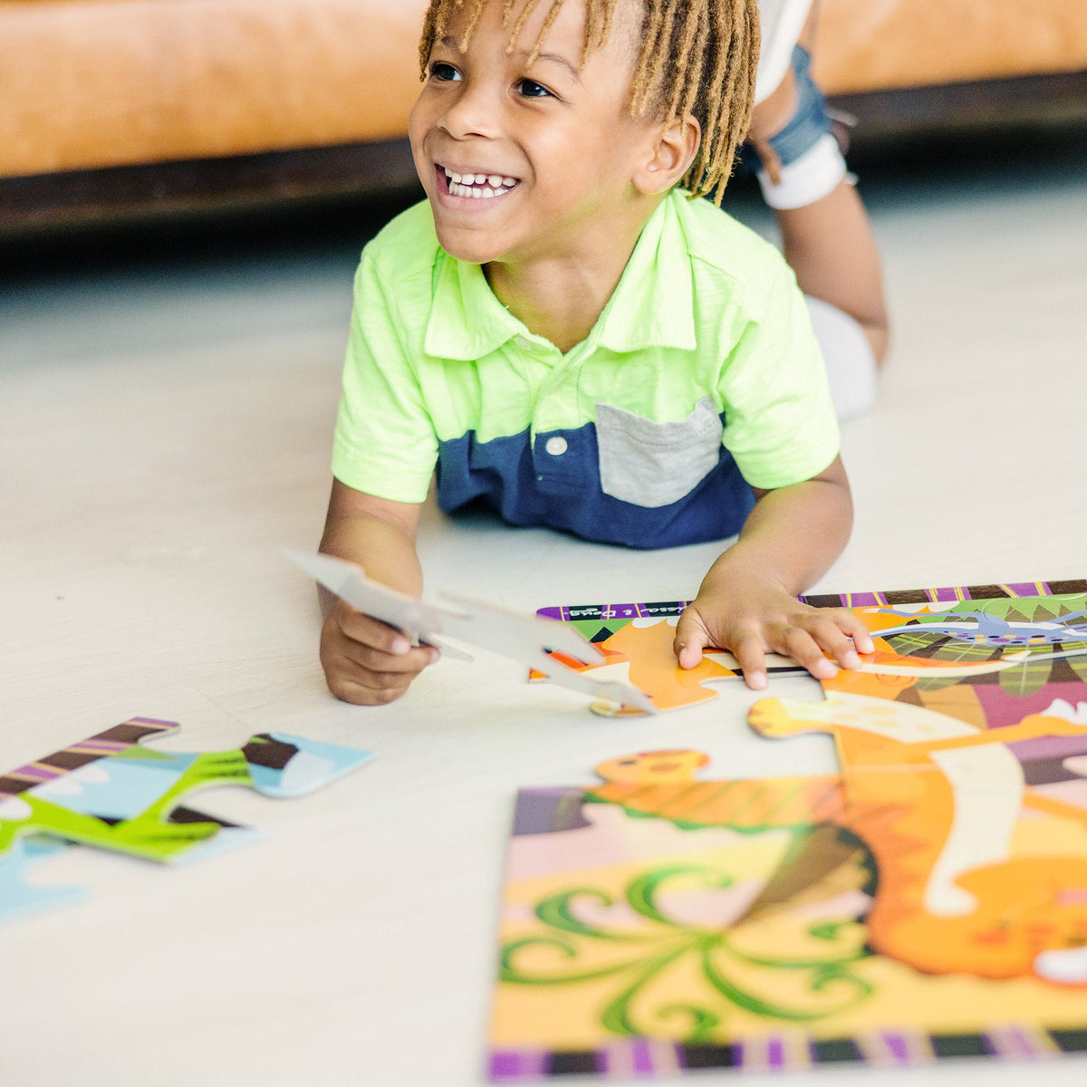 Educational Dinosaur Dawn Floor Puzzle - 24 Pieces