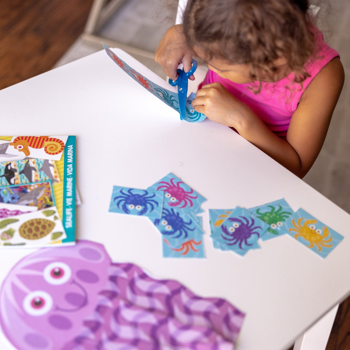 Educational Sea Life Scissor Skills Activity Pad