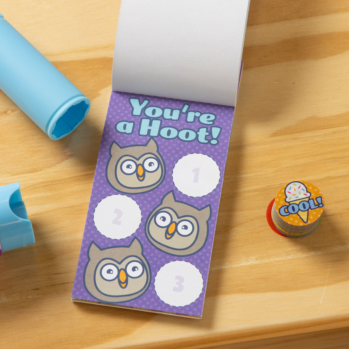 Educational Sticker WOW Mini Activity Pad & Refill Stickers - Way to Go 200 Stickers Stamper Not Included