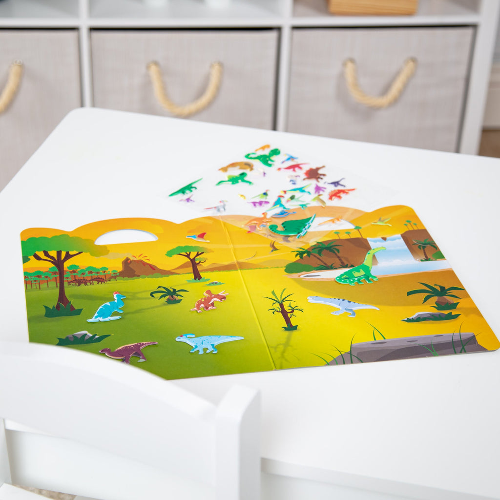 Educational Puffy Sticker Play Set - Dinosaur