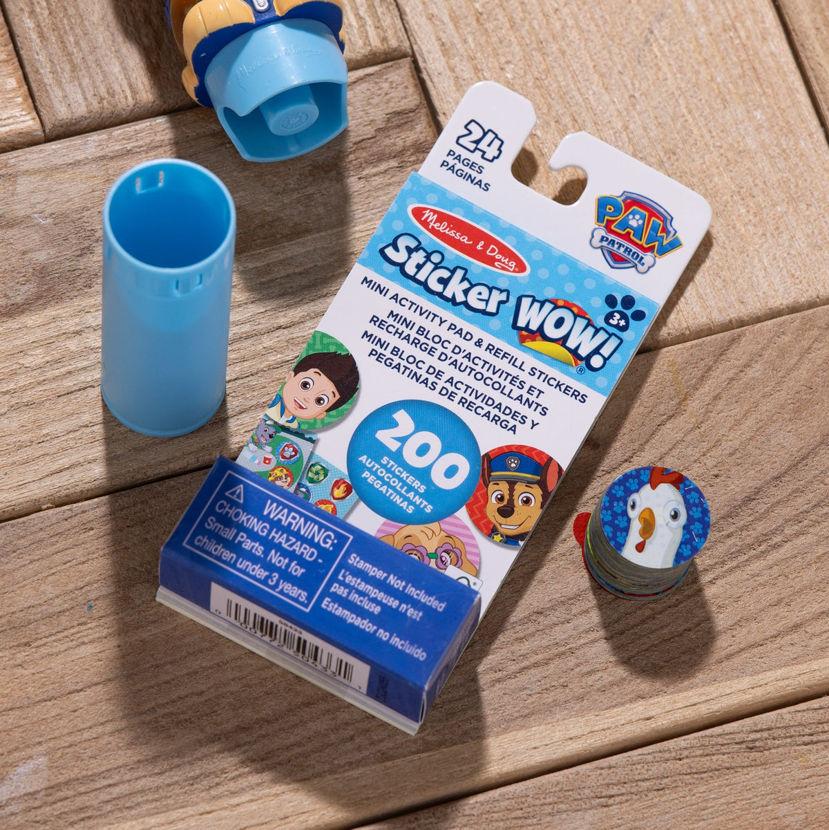 Educational Sticker WOW Mini Activity Pad & Refill Stickers - PAW Patrol 200 Stickers Stamper Not Included