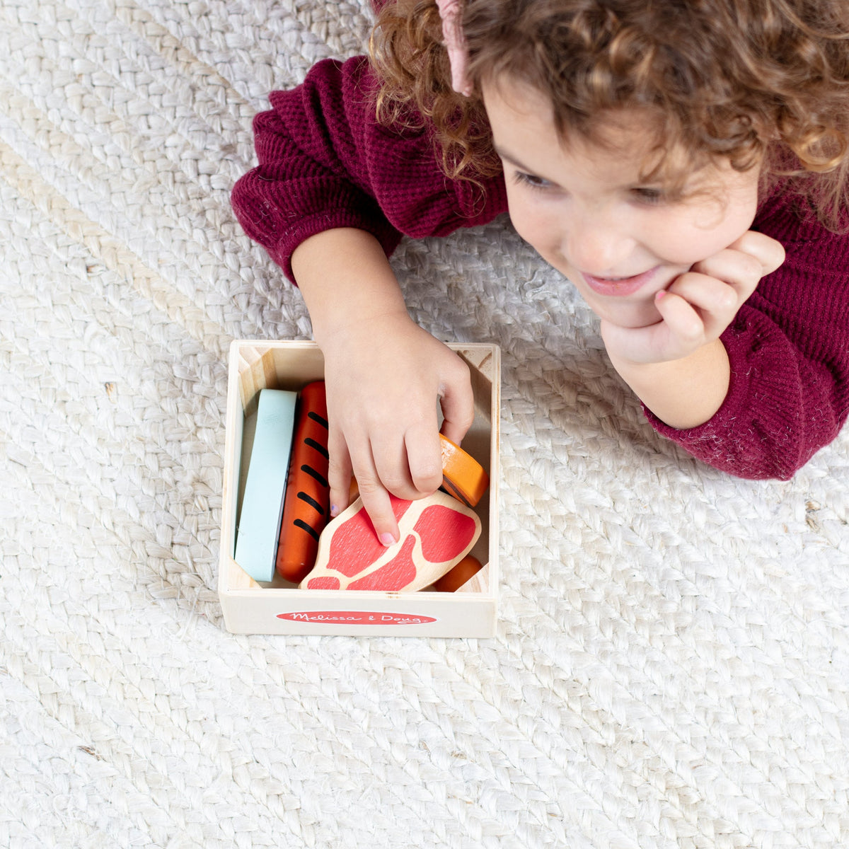 Educational Wooden Food Groups Play Set Protein