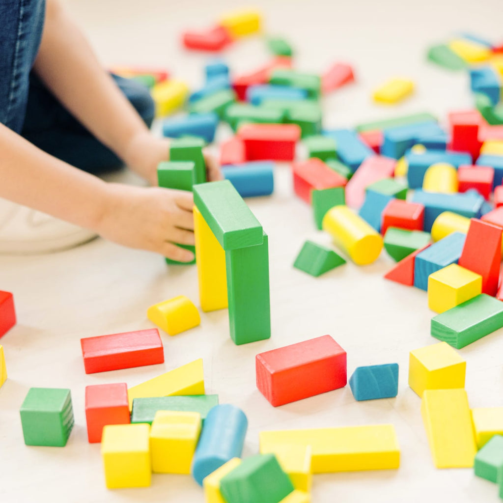 Educational 200 Piece Wood Blocks Set