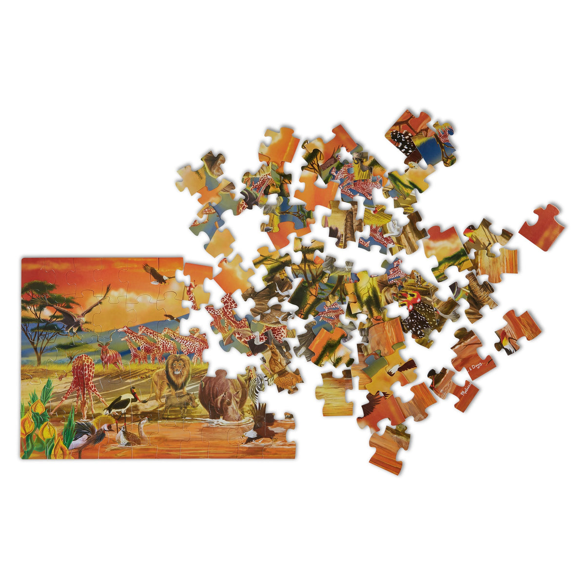 Educational Safari Floor Puzzle - 100 Pieces