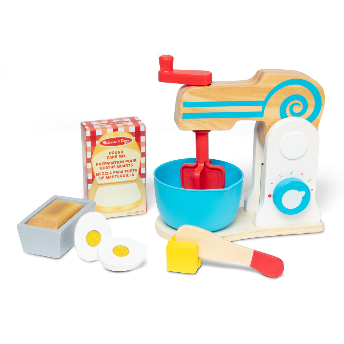 Educational Wooden Make-a-Cake Mixer Set
