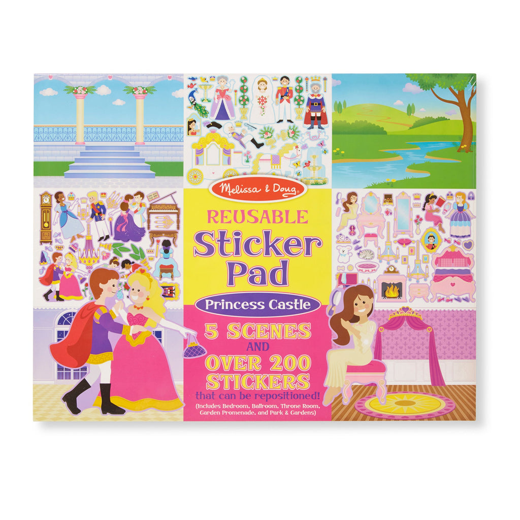 Educational Reusable Sticker Pad - Princess Castle