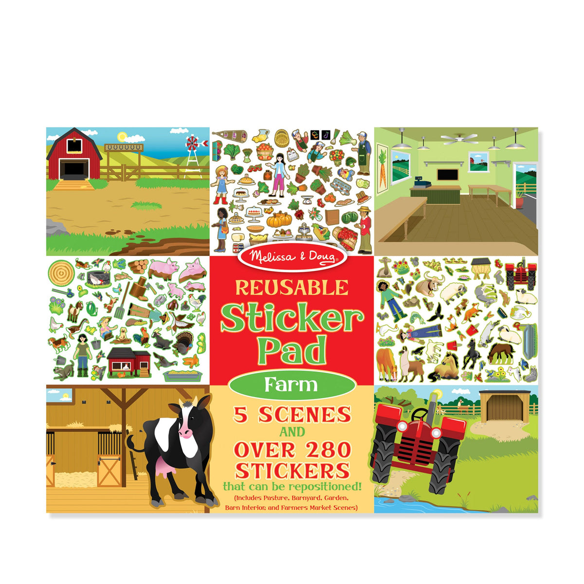 Educational Reusable Sticker Pad - Farm