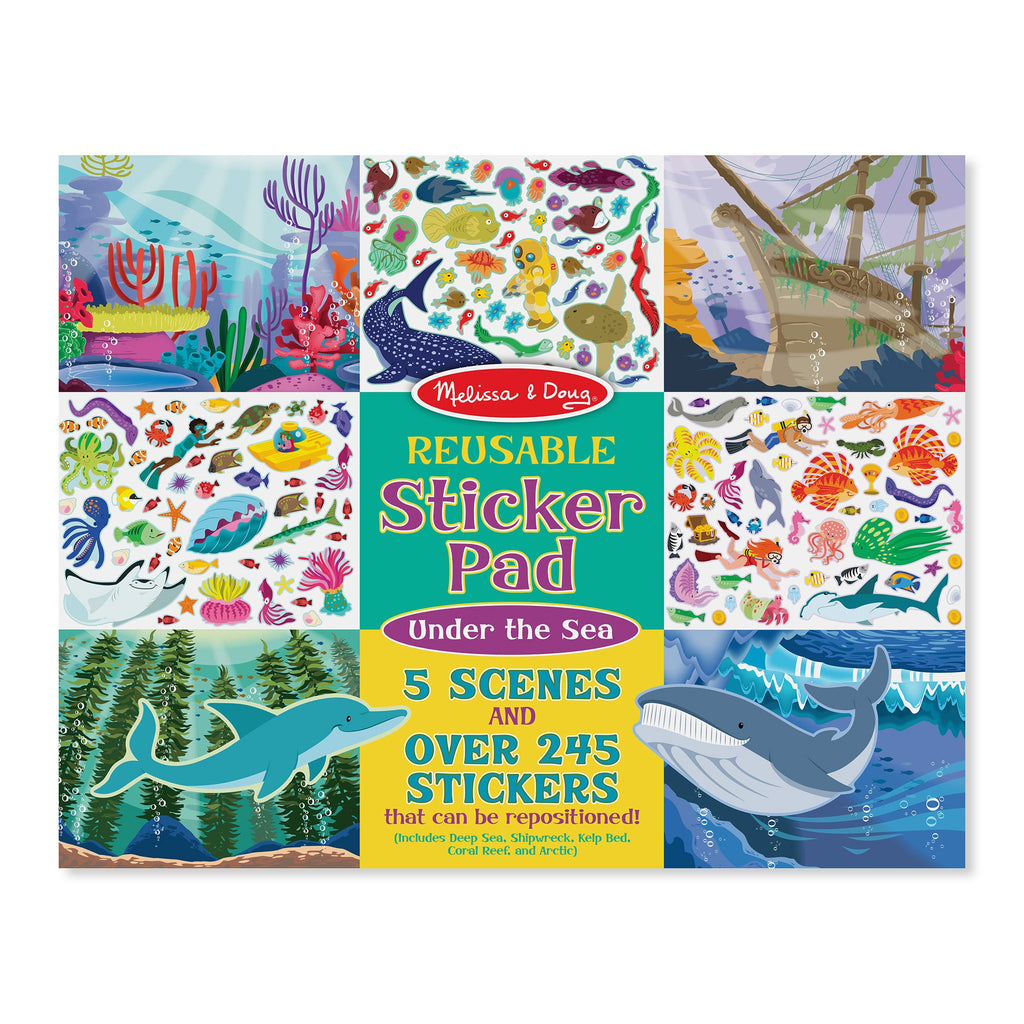 Educational Reusable Sticker Pad - Under the Sea