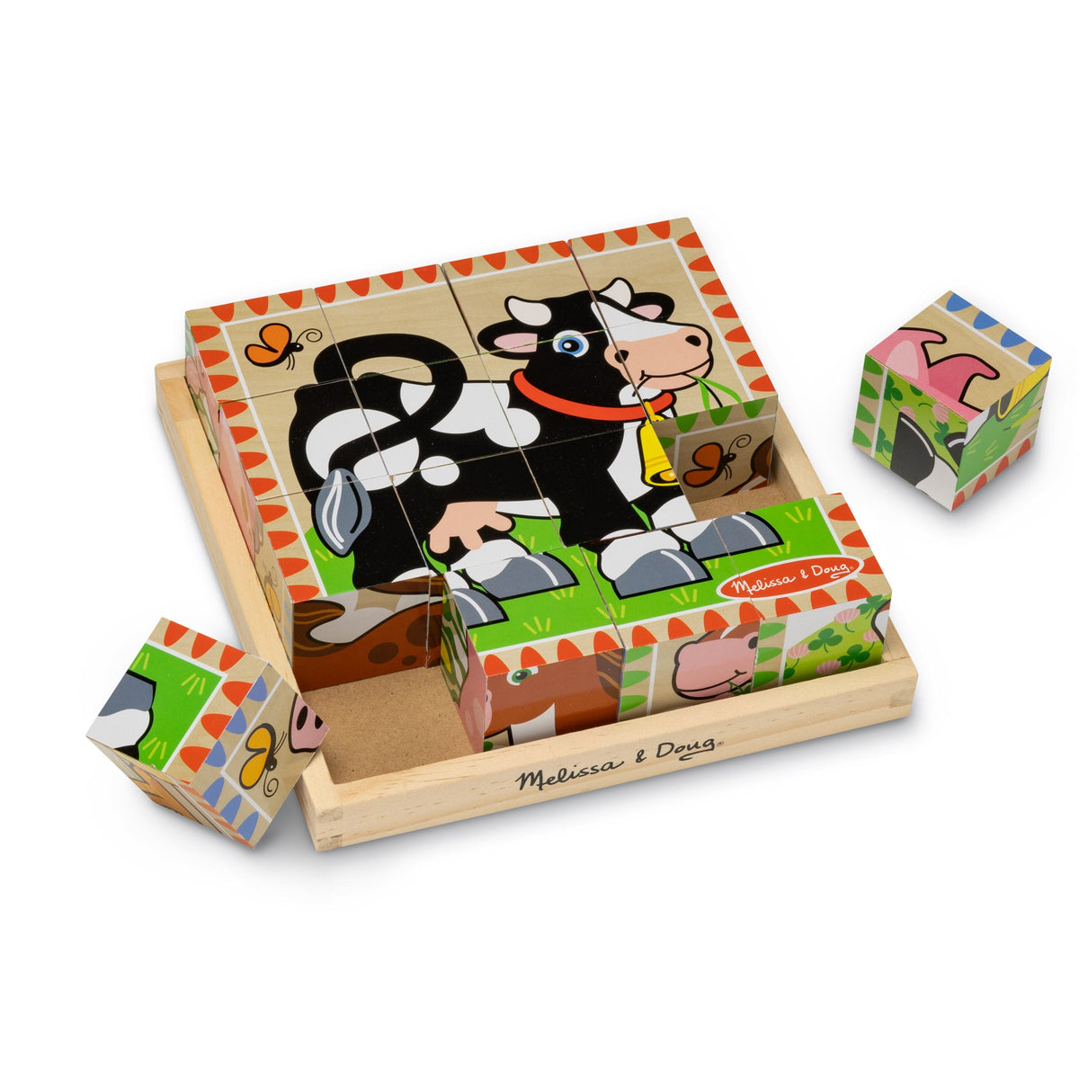 Educational Farm Cube Puzzle - 16 Pieces