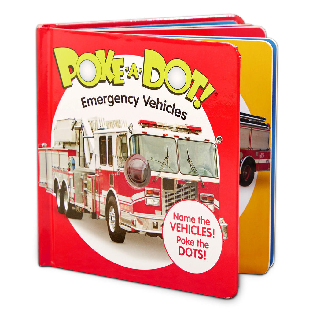 Educational Poke-a-Dot Emergency Vehicles Board Book