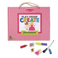 Educational Natural Play Play Draw Create Reusable Drawing & Magnet Kit Princesses