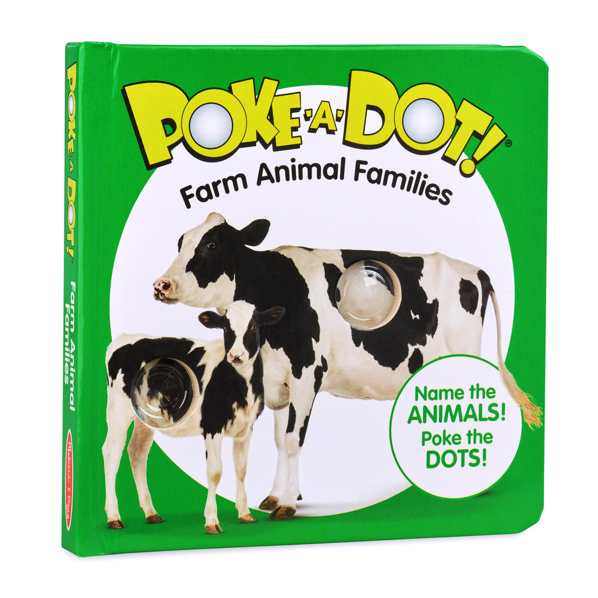 Educational Poke-a-Dot Farm Animal Families Board Book
