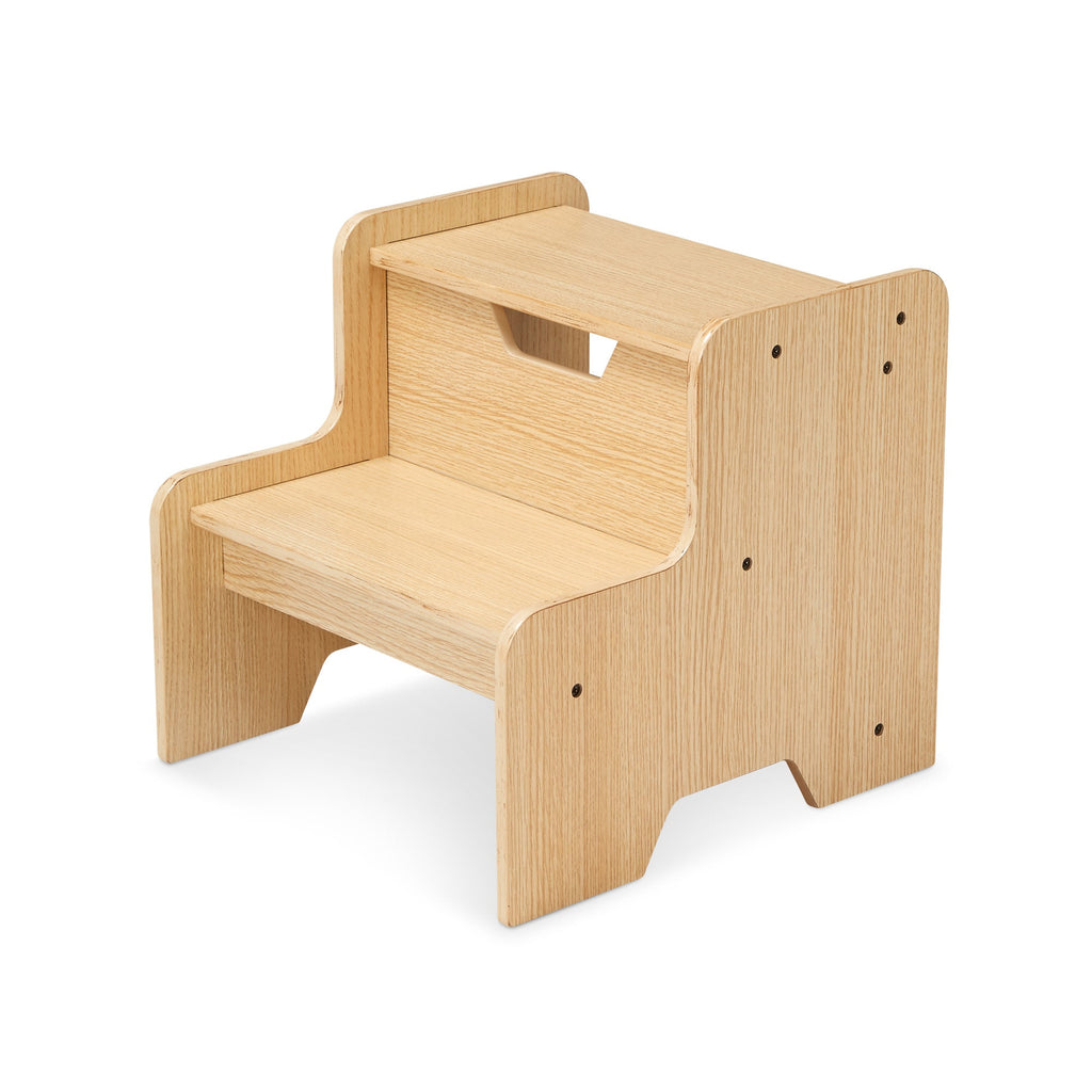 Educational Wooden Step Stool - Natural
