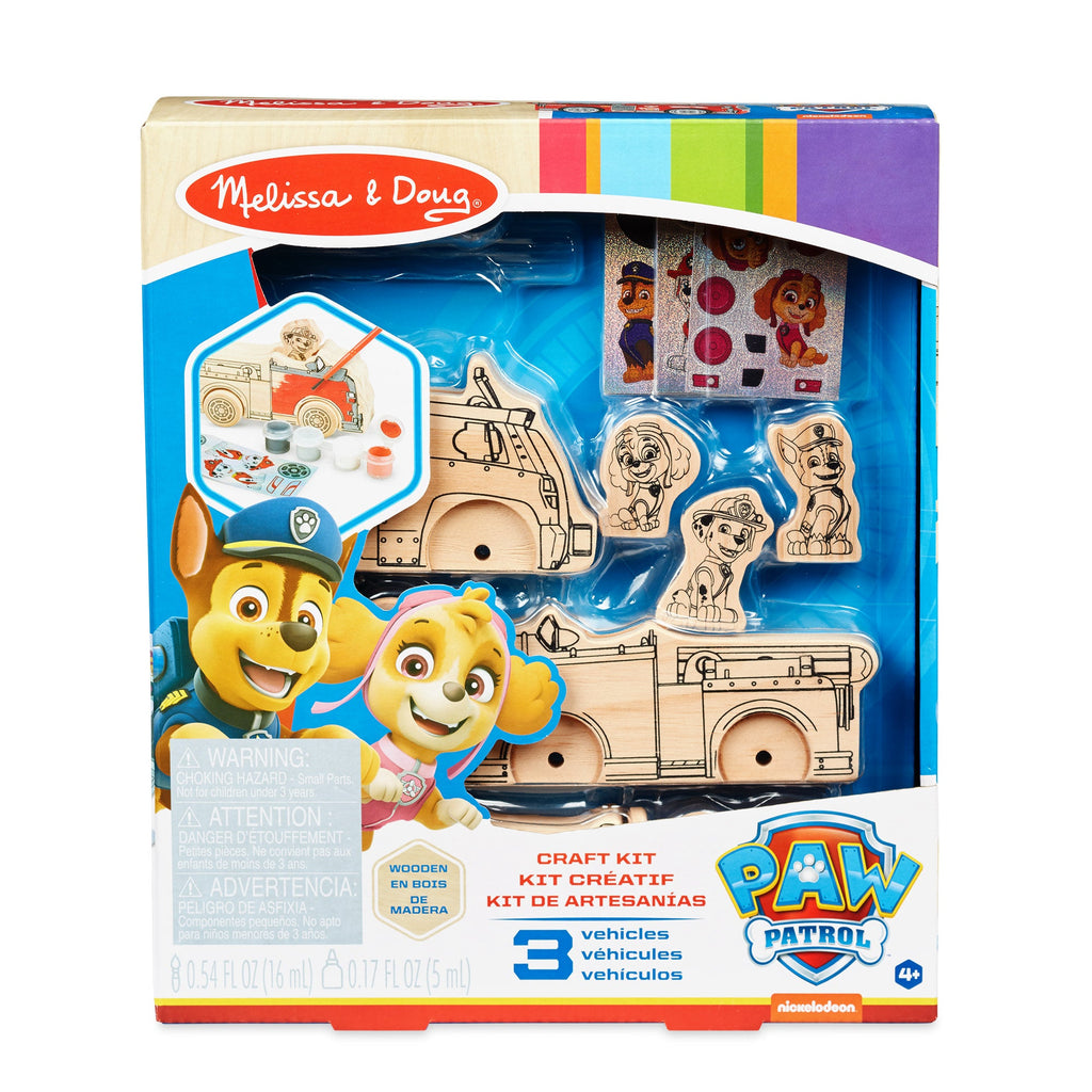 Educational PAW Patrol Wooden Craft Kit - Vehicles