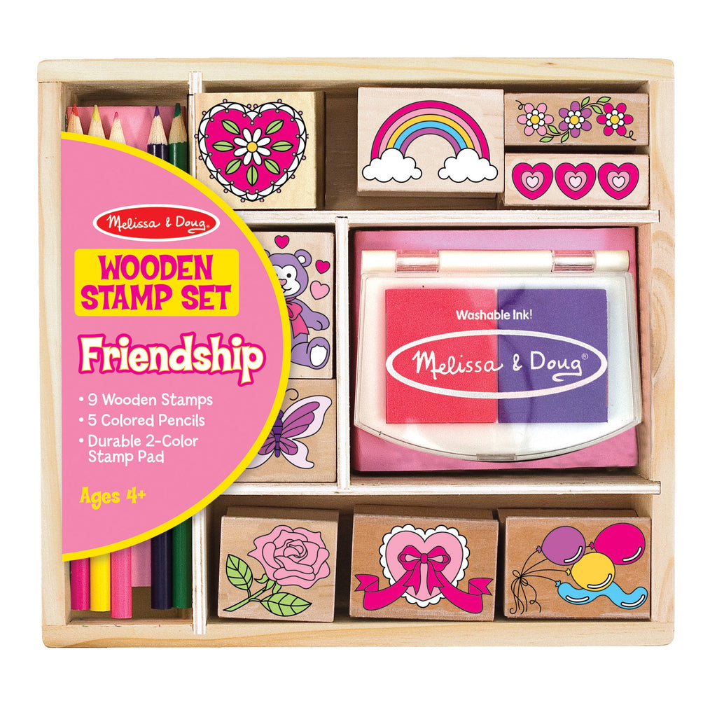 Educational Wooden Stamp Set - Friendship